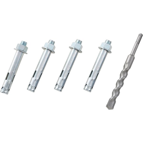 Global Industrial Sleeve Anchor, 3/4" Dia., 4-1/4" L, Steel Zinc Plated 320743 - main